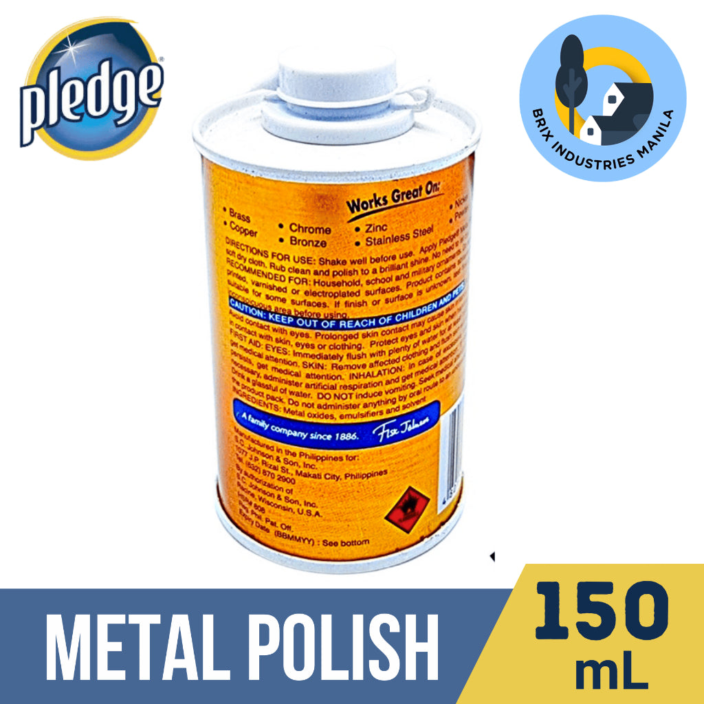 Pledge Metal Polish 150ml For Brilliant Longer Lasting Shine