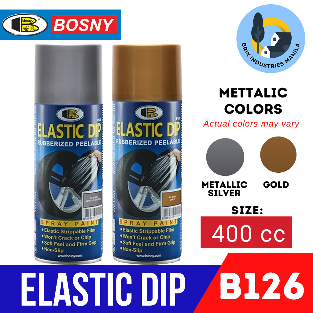 Bosny Elastic Dip Rubberized Peelable Spray Paint Elastidip Won't Crack and Non-Slip