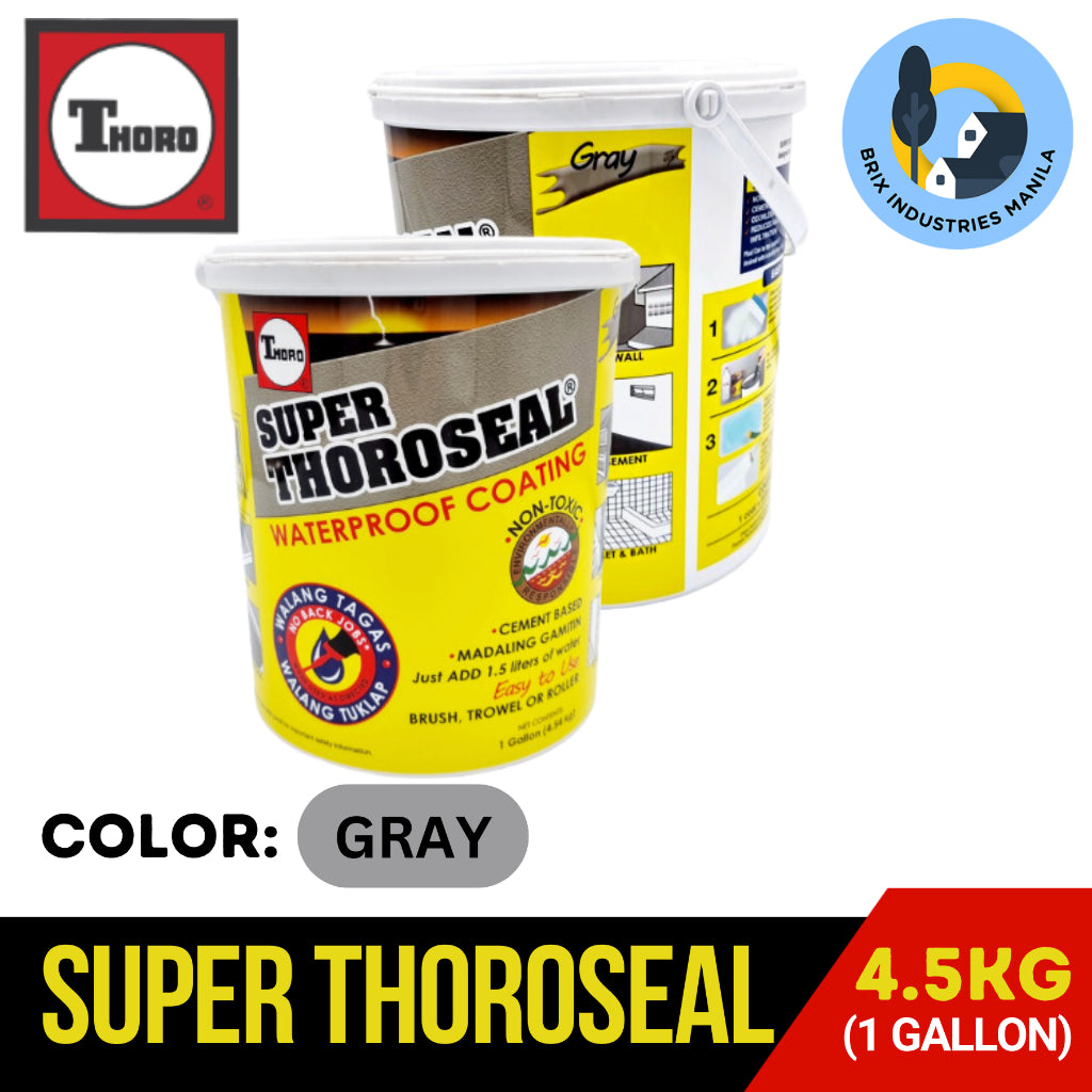 Super Thoroseal Gray or White 4.54kg (Gallon) Waterproof Coating
