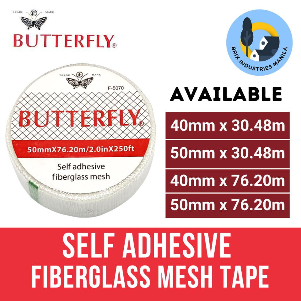 Butterfly Self Adhesive Fiberglass Mesh Tape 4 Sizes Available