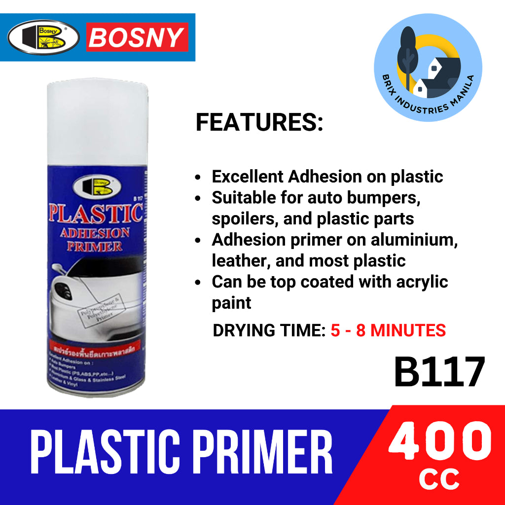 Bosny Dealer "Plastic Primer" #B117 Spray Paint