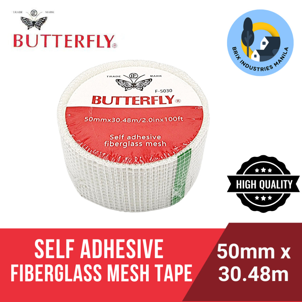 Butterfly Self Adhesive Fiberglass Mesh Tape 4 Sizes Available