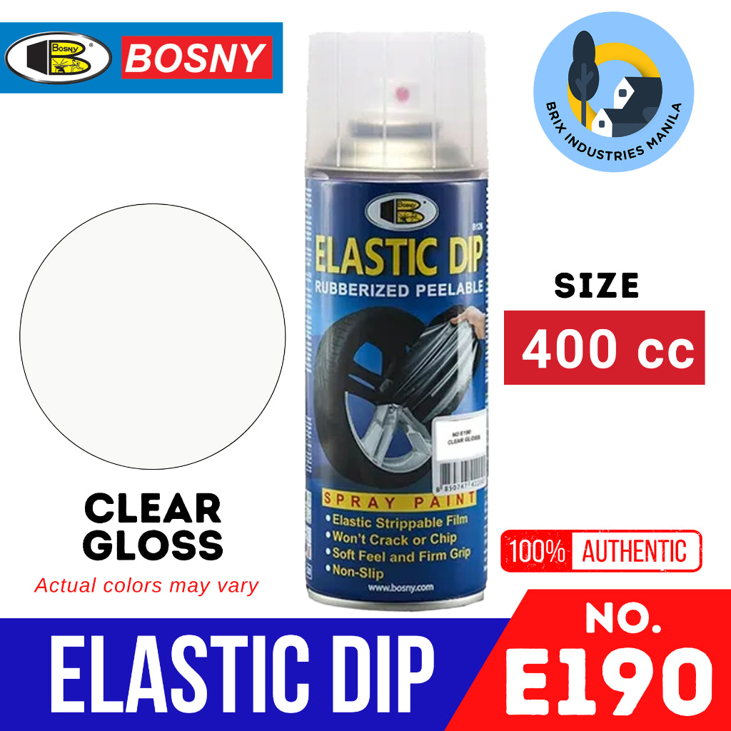 Bosny Elastic Dip Rubberized Peelable Spray Paint Elastidip Won't Crack and Non-Slip