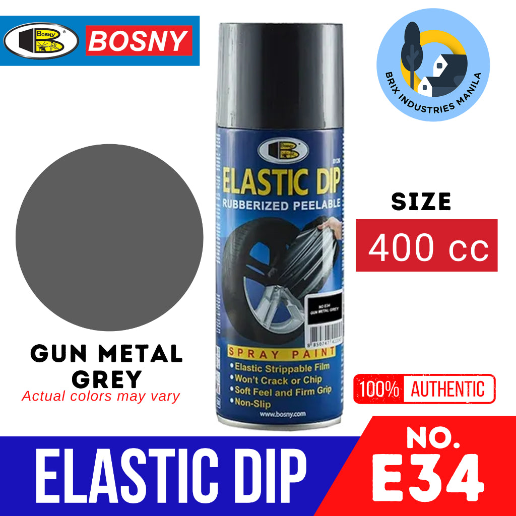 Bosny Elastic Dip Rubberized Peelable Spray Paint Elastidip Won't Crack and Non-Slip