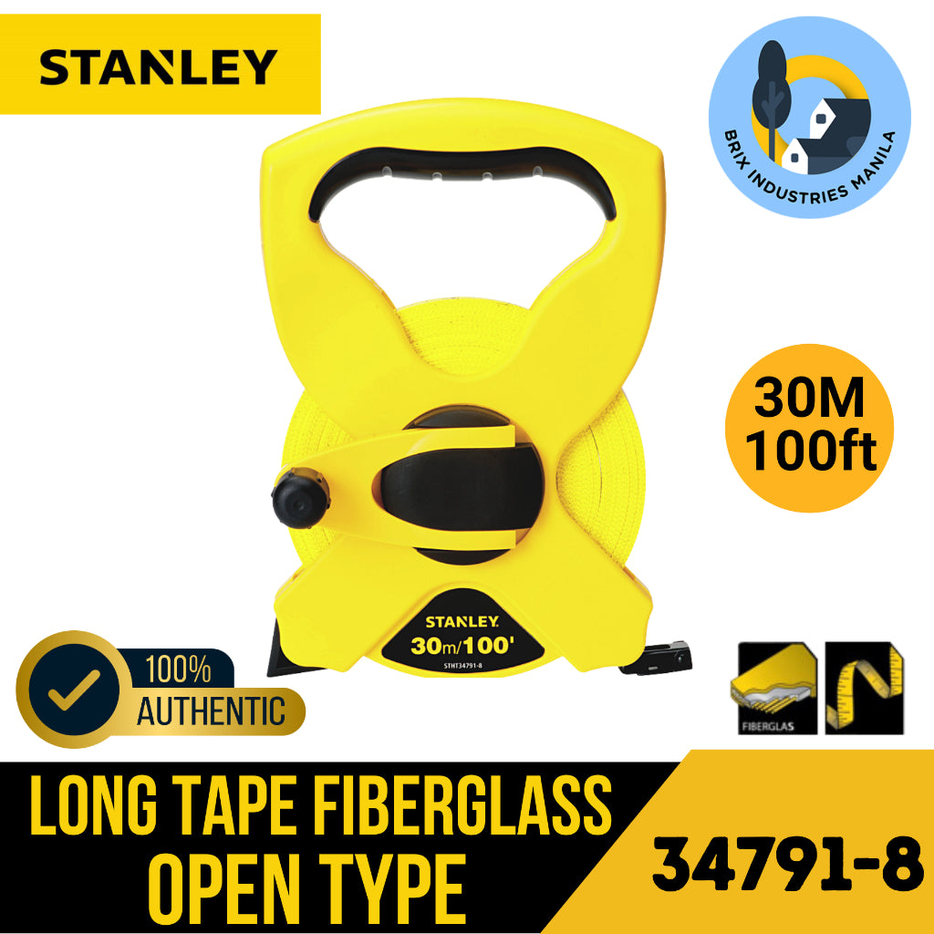 Stanley Long Tape 30M and 60M Fiberglass Open 34791-8, 34794-8