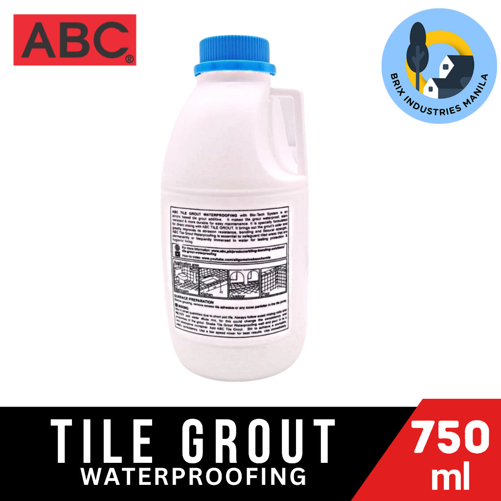 ABC Tile Grout Waterproofing 750ml with Bio-Tech System Acrylic Based Tile Grout Additive