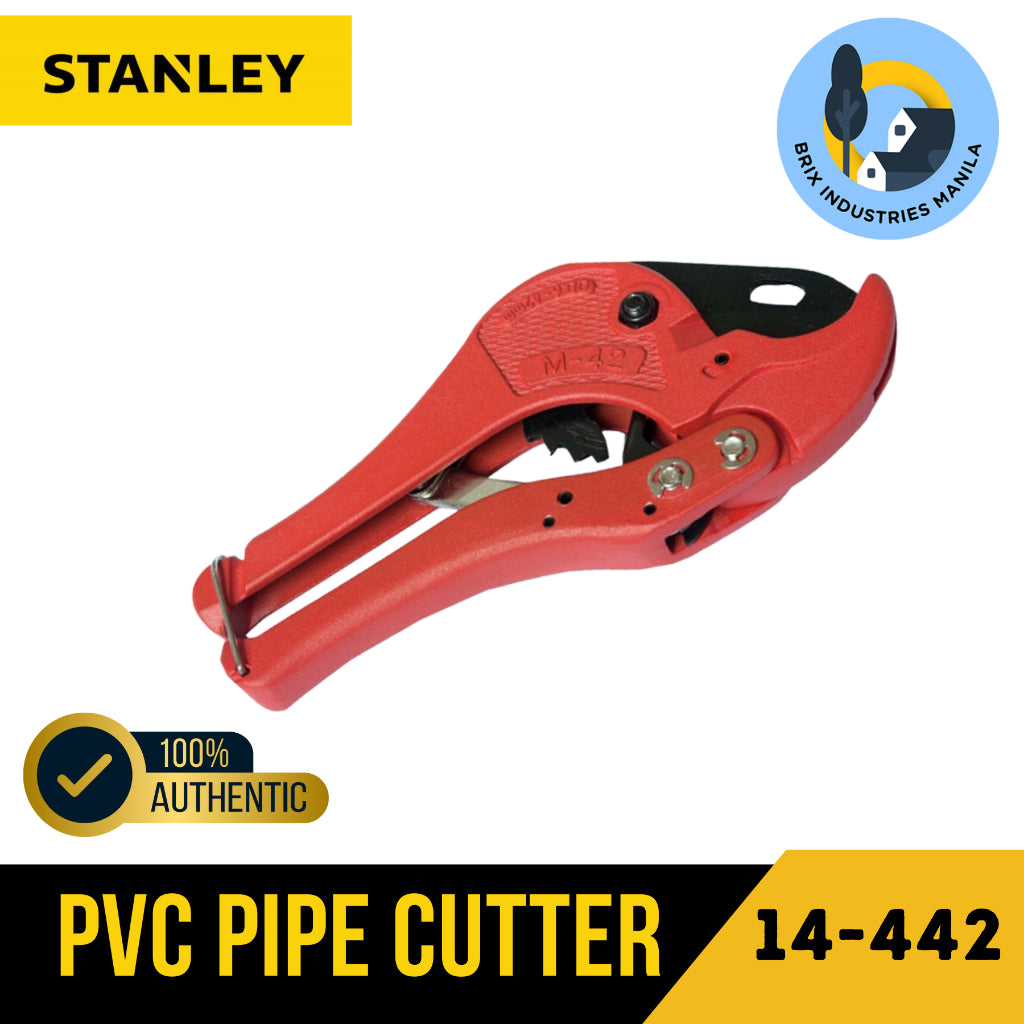 Stanley PVC Pipe Cutter 14-442 Heavy Duty 0-42mm 0 - 1-5/8 inches Brix Industries Manila