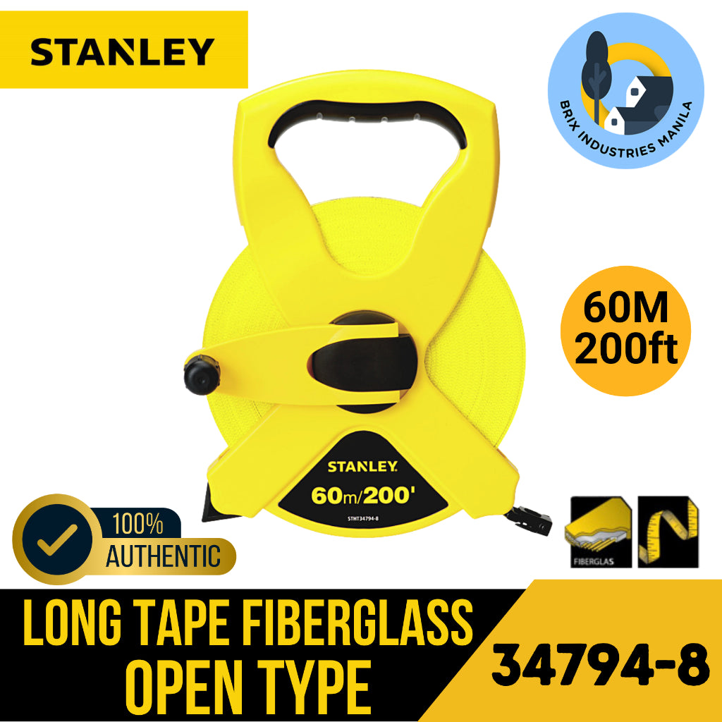 Stanley Long Tape 30M and 60M Fiberglass Open 34791-8, 34794-8