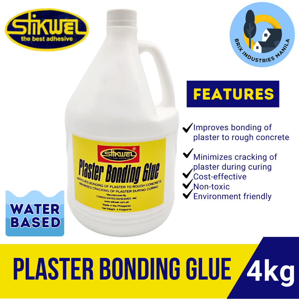 Stikwel Plaster Bonding Glue 4kg (Gallon Size) 4 kilograms