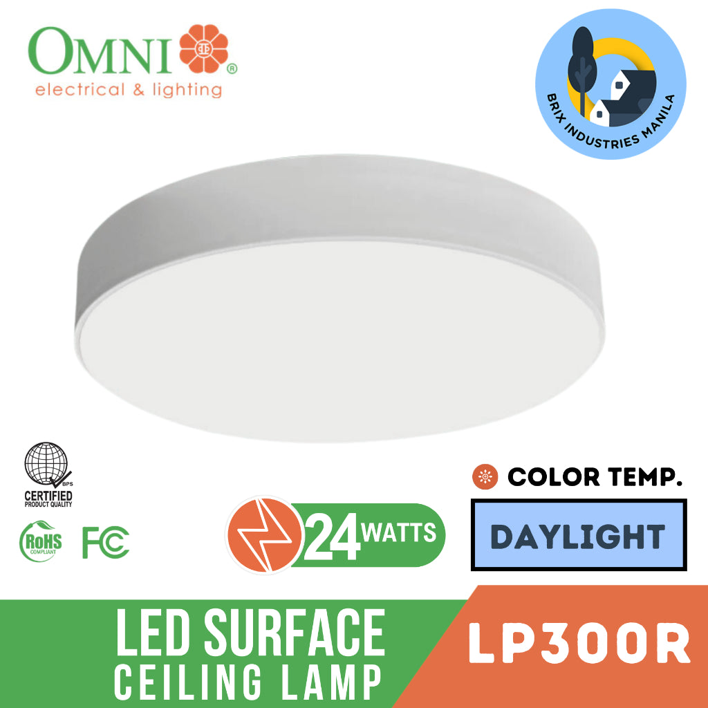 Omni LED Panel Surface Type Ceiling Lamp 12W, 18W and 24W Daylight