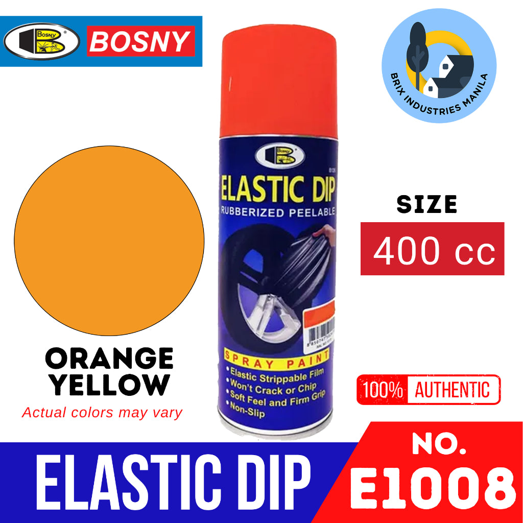 Bosny Elastic Dip Rubberized Peelable Spray Paint Elastidip Won't Crack and Non-Slip