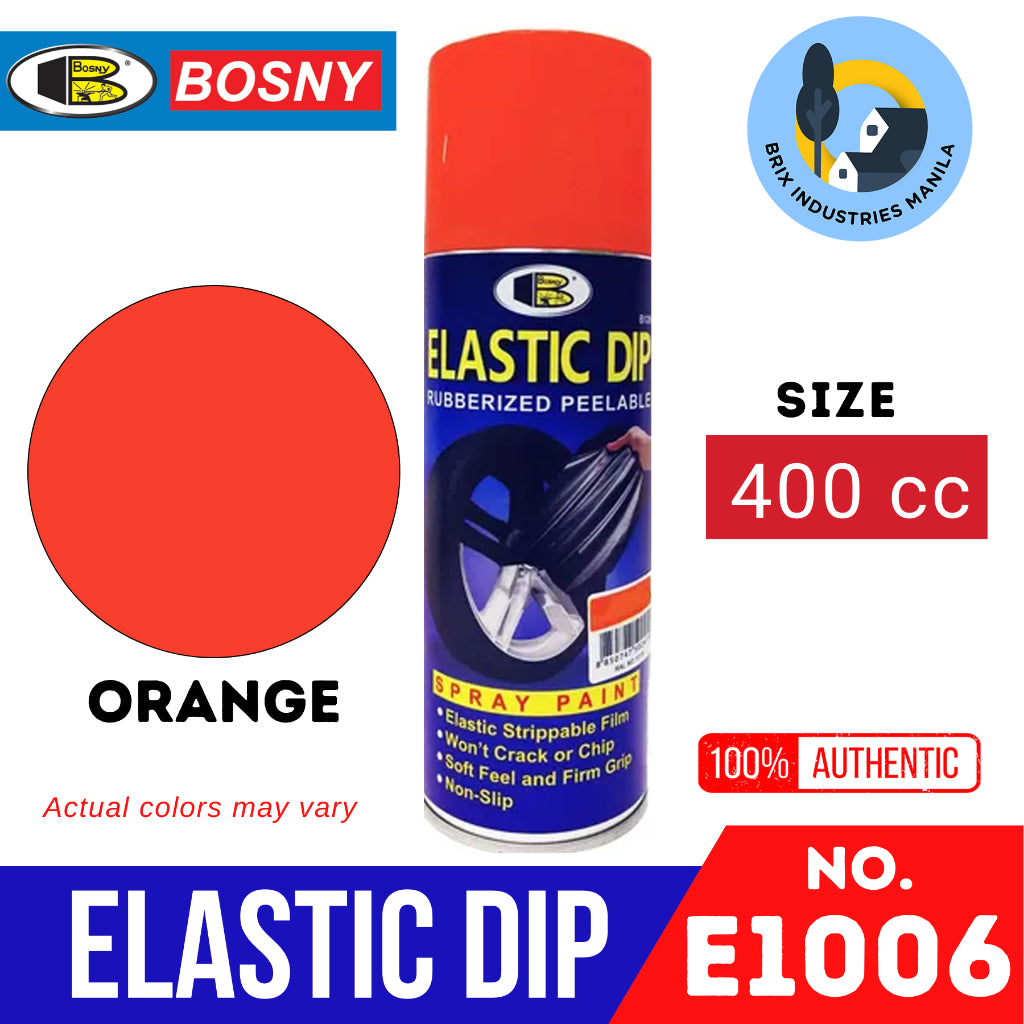 Bosny Elastic Dip Rubberized Peelable Spray Paint Elastidip Won't Crack and Non-Slip