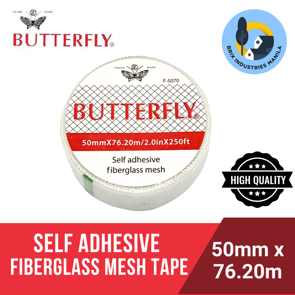 Butterfly Self Adhesive Fiberglass Mesh Tape 4 Sizes Available