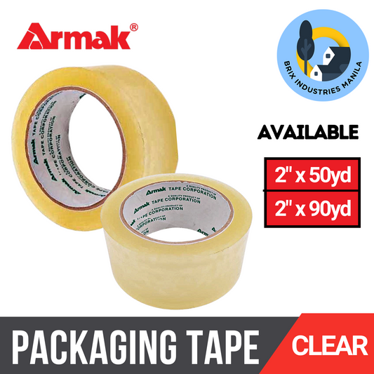 Armak Original Packaging Tape Clear 2 inches x 50 yards or 2 inches x 90 yards