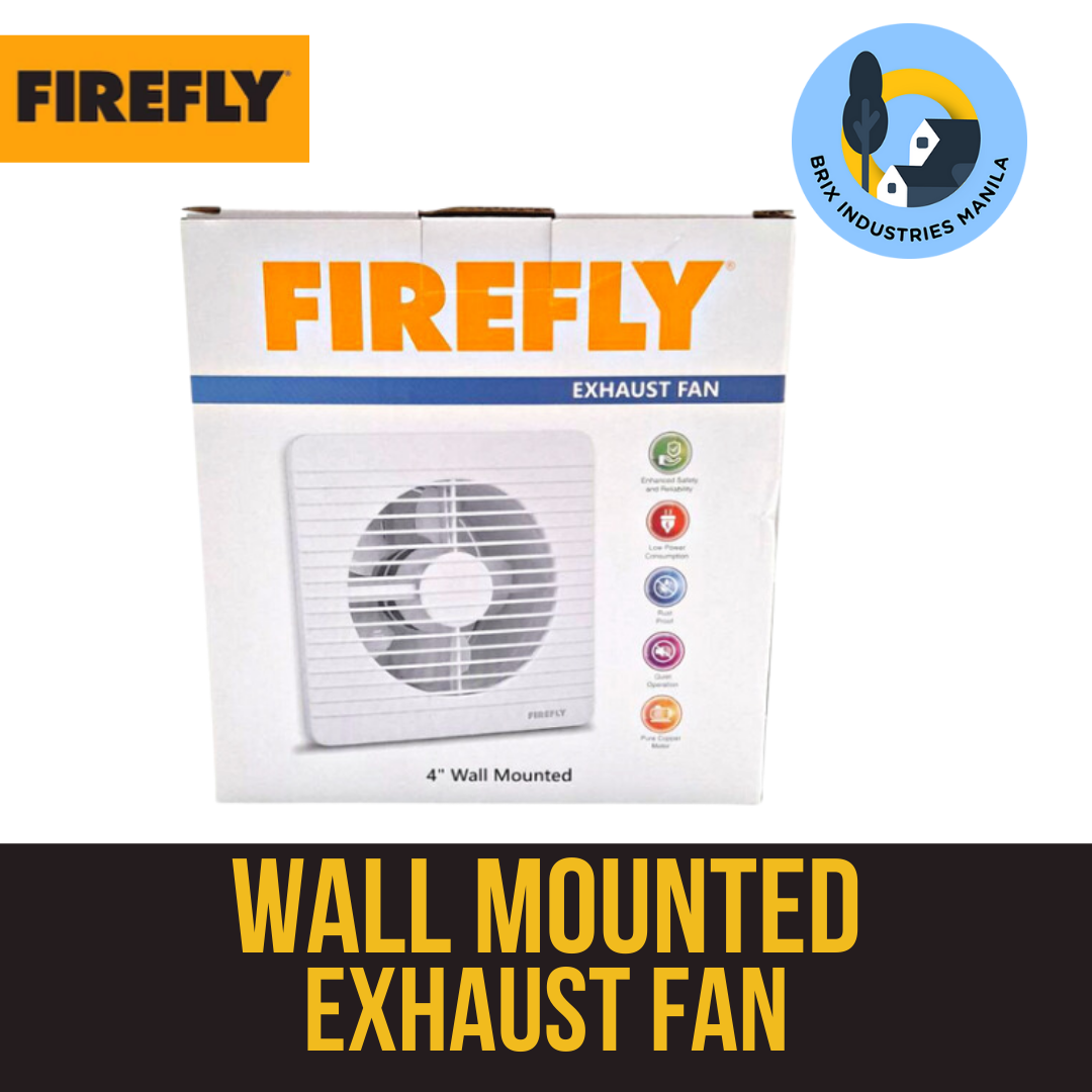 Firefly Wall Mounted Exhaust Fan 4" or 6" FEFW22/04W FEFW22/06W Brix Industries Manila