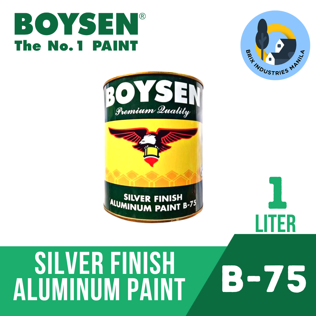 Boysen Silver Finish Aluminum Paint Liter or Gallon B-75 Metal Surfaces Brix Industries Manila