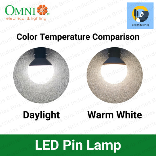 Omni LED Pin Light Daylight or Warm White 7W or 12W Pin Lamp – Brix ...