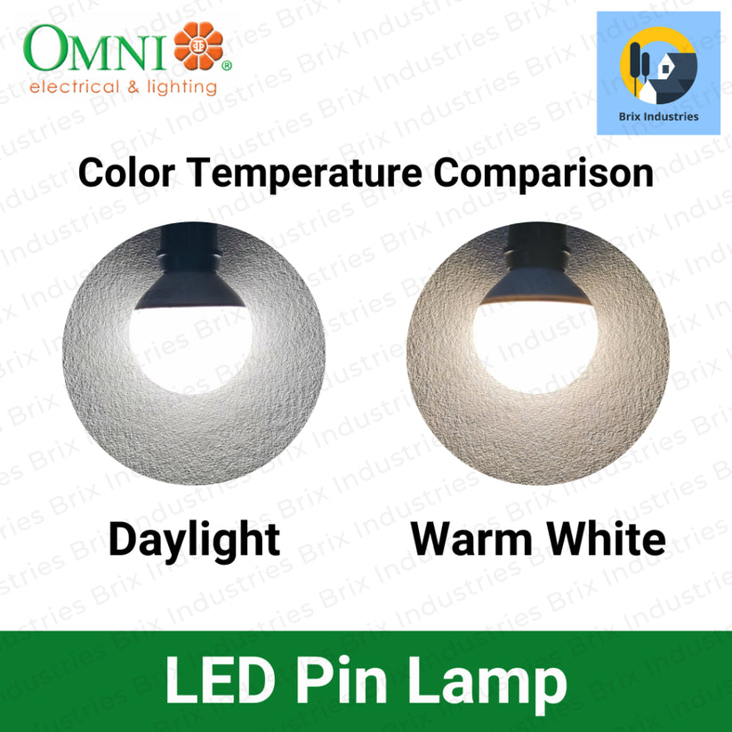 Omni LED Pin Light Daylight or Warm White 7W or 12W Pin Lamp – Brix ...
