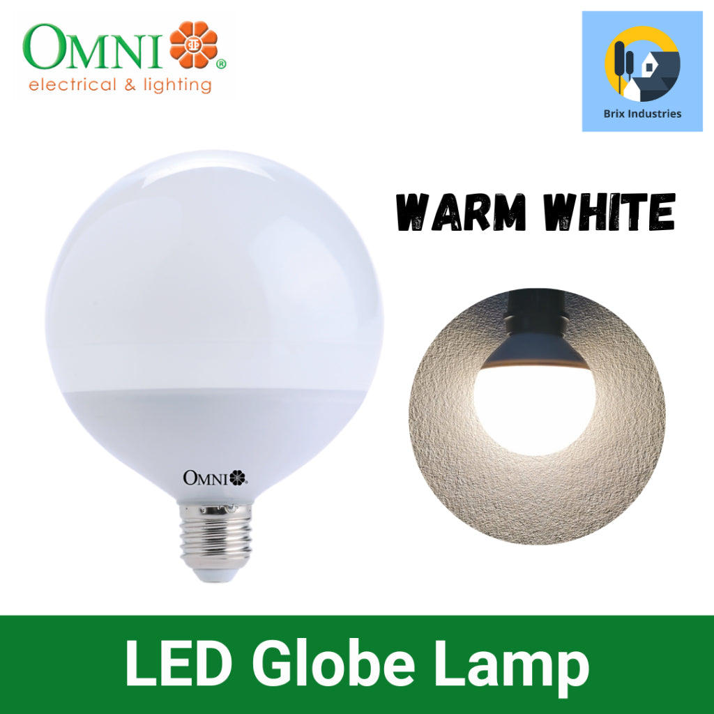 Omni LED Globe Lamp 8W 12W 16W Daylight and Warm White G70 G95 G120 White or Yellow