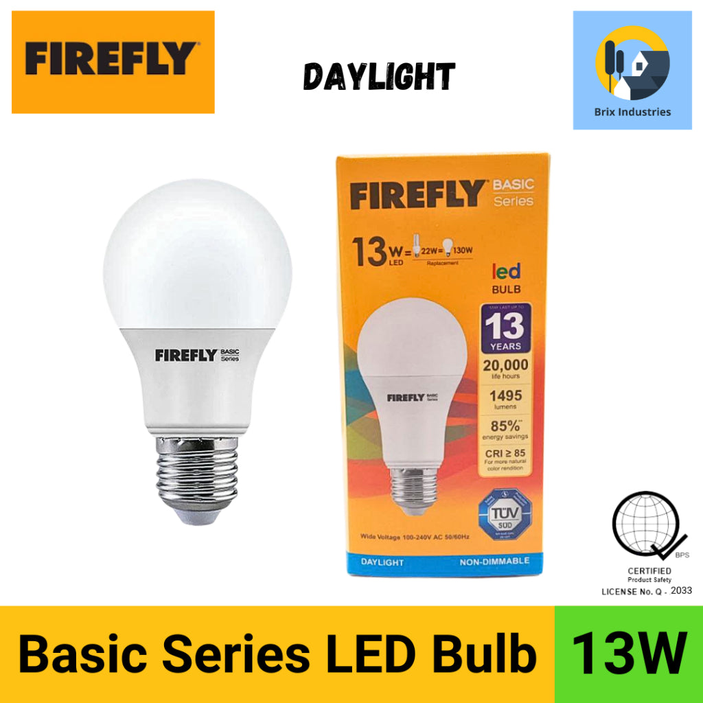 Firefly Basic Series LED Bulb Daylight or Warm White 3W, 5W, 7W, 9W, 11W, 13W, 15W Light Bulb E27