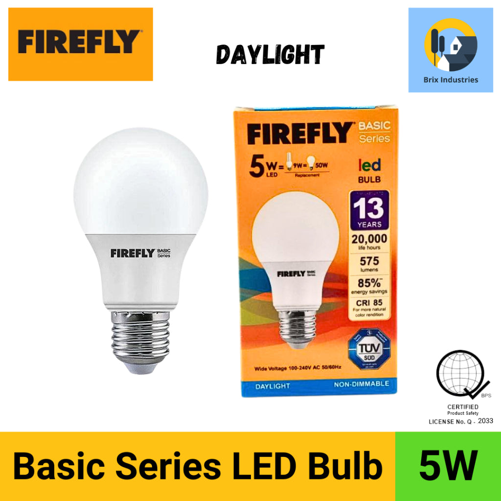 Firefly Basic Series LED Bulb Daylight or Warm White 3W, 5W, 7W, 9W, 11W, 13W, 15W Light Bulb E27