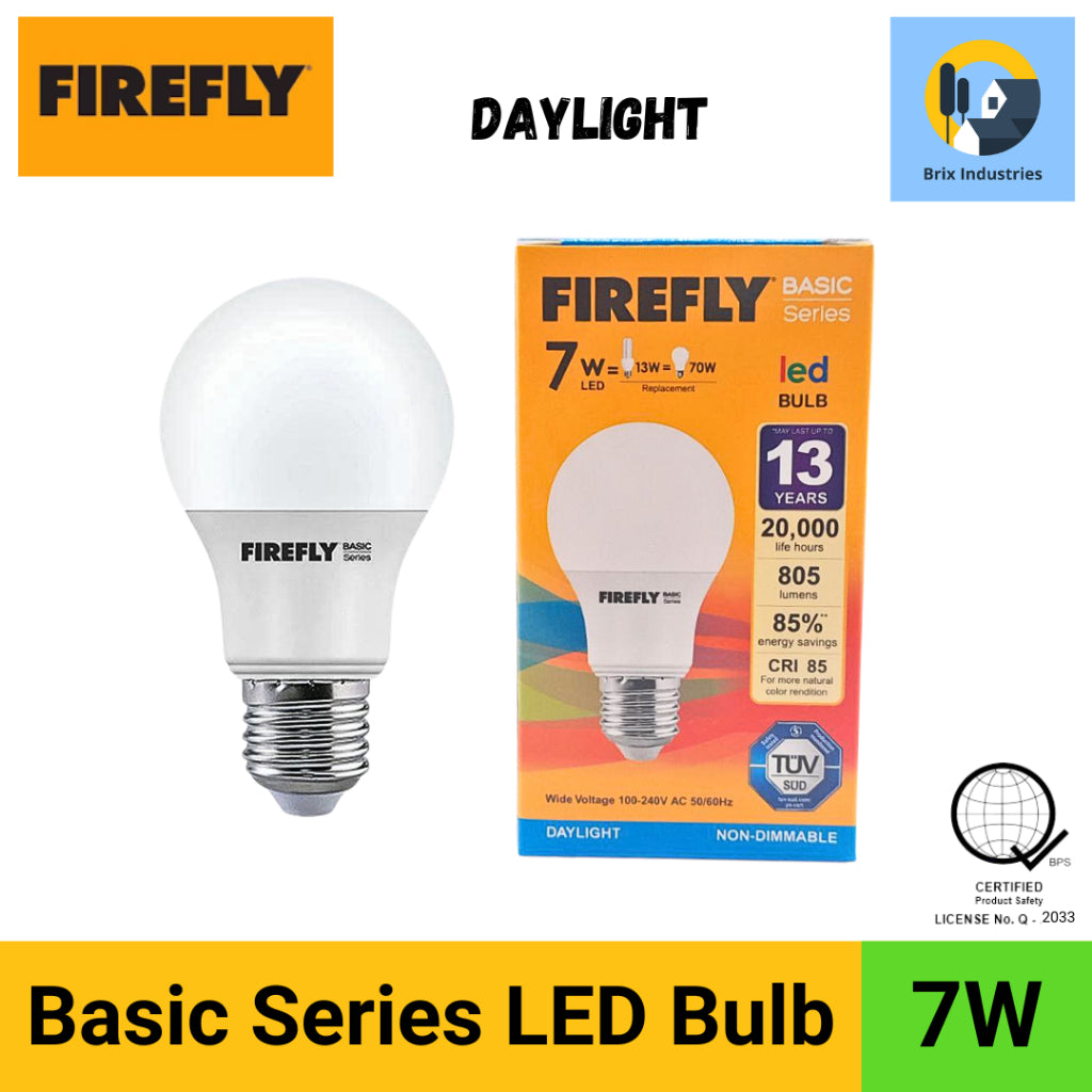 Firefly Basic Series LED Bulb Daylight or Warm White 3W, 5W, 7W, 9W, 11W, 13W, 15W Light Bulb E27