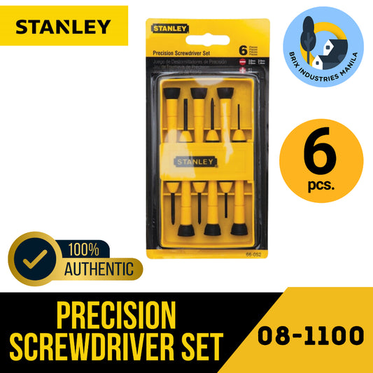 Stanley 6 Pieces Bi-Mat Precision Screwdriver Set (Yellow) STHT66052-8