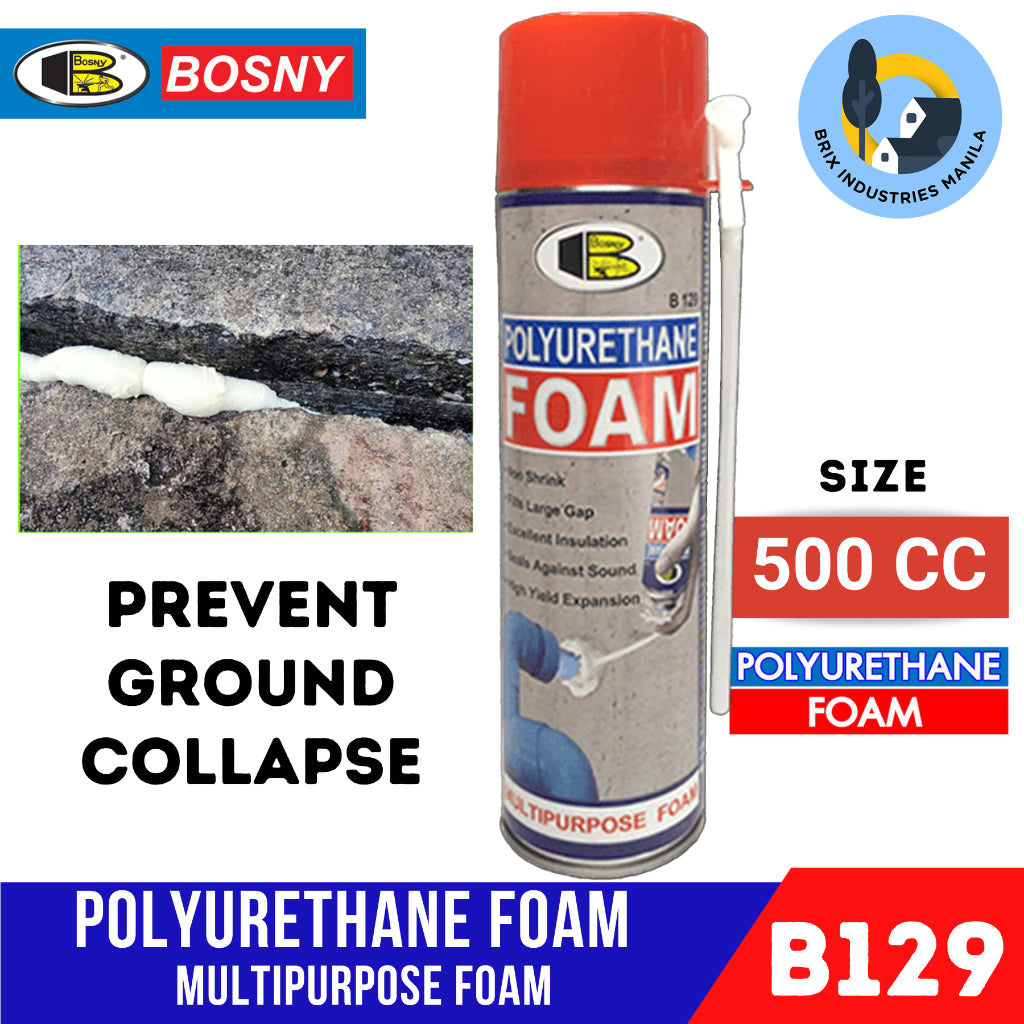 Bosny Polyurethane Expanding Foam Spray 500cc B129