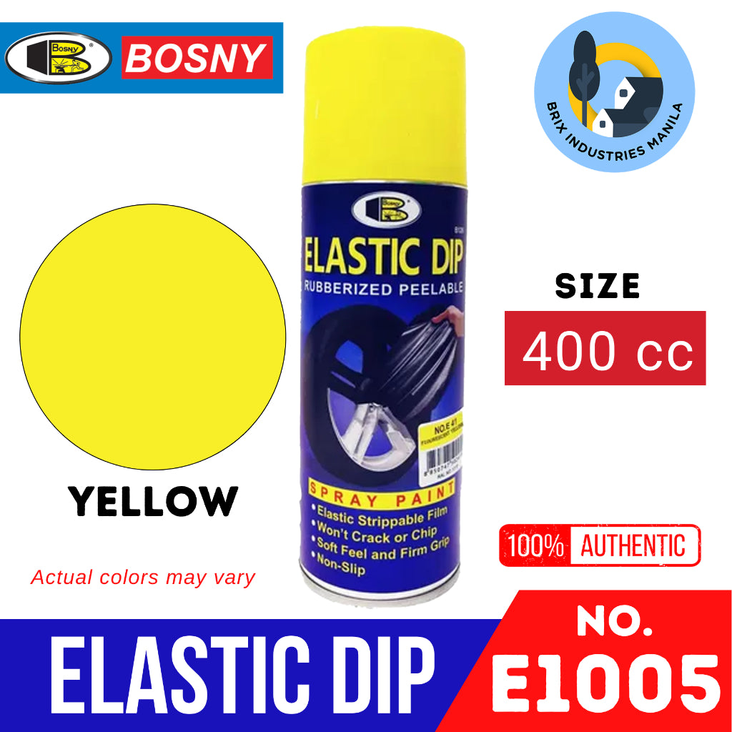 Bosny Elastic Dip Rubberized Peelable Spray Paint Elastidip Won't Crack and Non-Slip