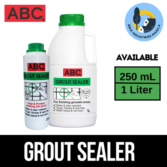 ABC Grout Sealer 250ml or 1 Liter Water and Stain Resistant Anti-Bacterial for Existing Grout Areas
