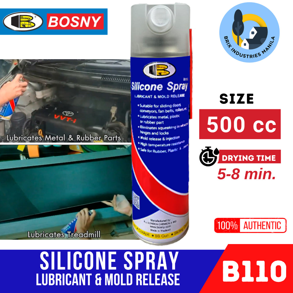 Bosny Silicone Spray Lubricant and Mold Release Agent 500cc B110