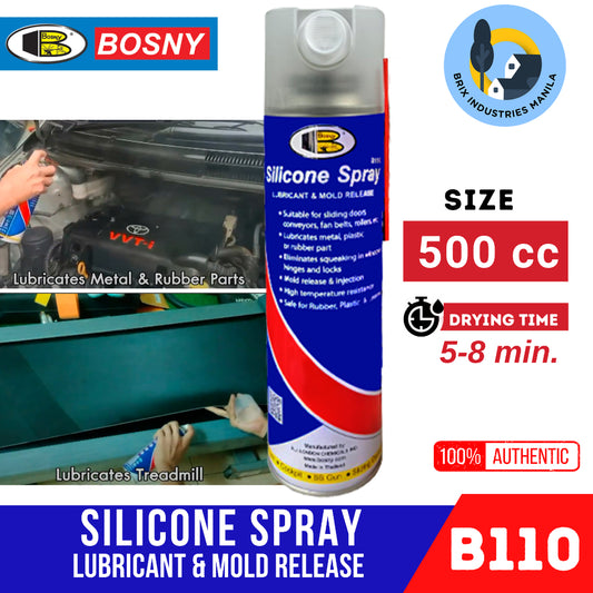 Bosny Silicone Spray Lubricant and Mold Release Agent 500cc B110