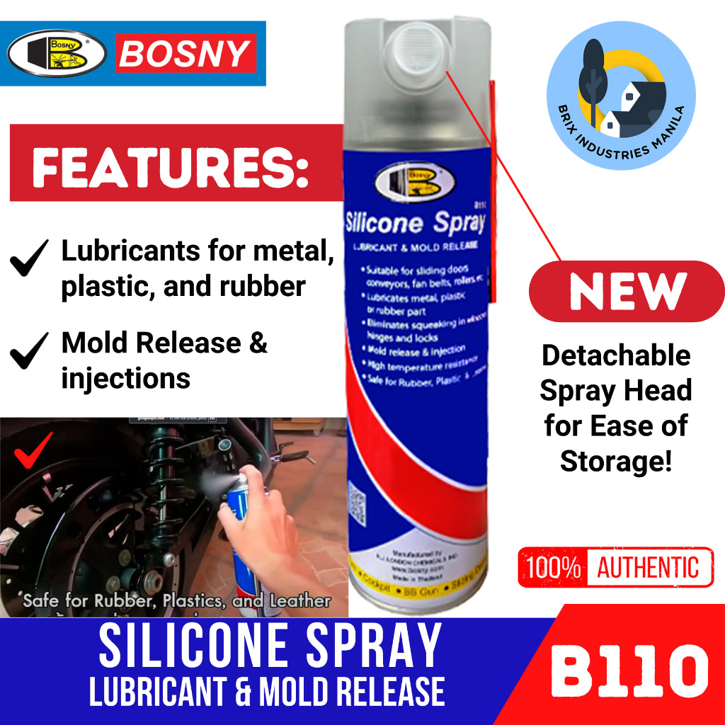 Bosny Silicone Spray Lubricant and Mold Release Agent 500cc B110