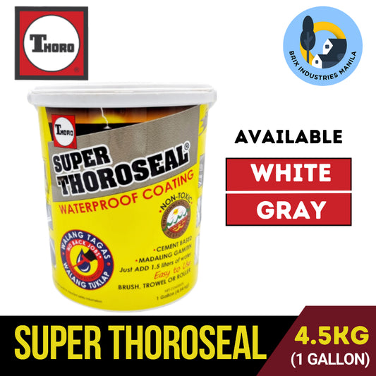 Super Thoroseal Gray or White 4.54kg (Gallon) Waterproof Coating
