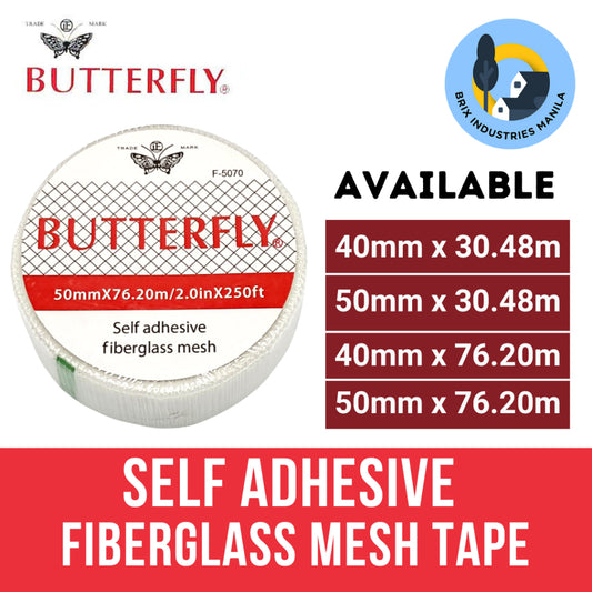 Butterfly Self Adhesive Fiberglass Mesh Tape 4 Sizes Available