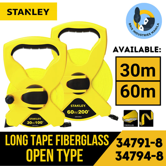 Stanley Long Tape 30M and 60M Fiberglass Open 34791-8, 34794-8