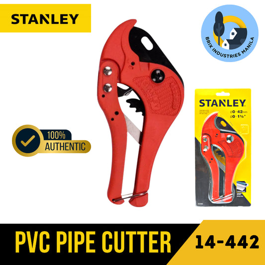 Stanley PVC Pipe Cutter 14-442 Heavy Duty 0-42mm 0 - 1-5/8 inches Brix Industries Manila
