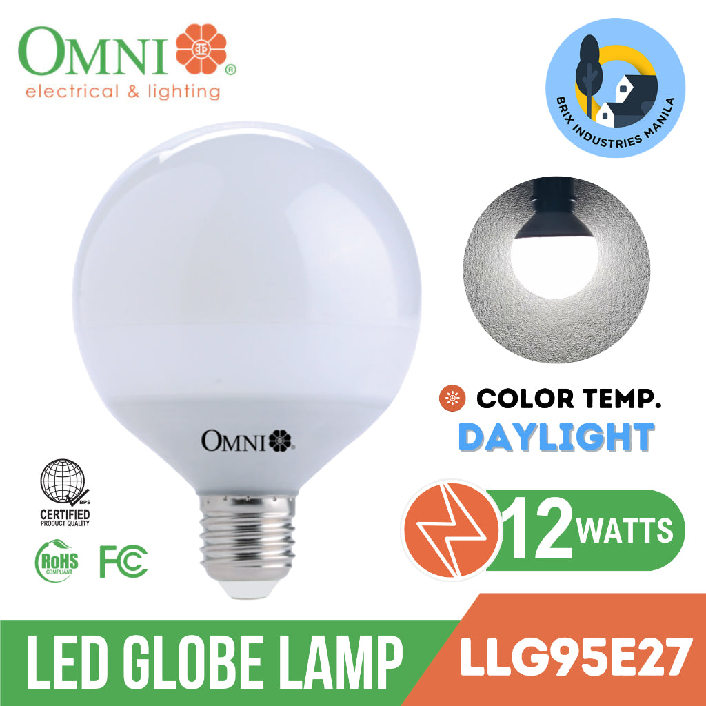 Omni LED Globe Lamp 8W 12W 16W Daylight and Warm White G70 G95 G120 White or Yellow