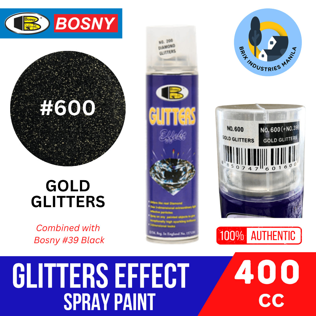 Bosny Glitters Effect Spray Paint (Diamond, Fantasy, Crystal, Silver, Gold, Twinkle) Glitters Effekt