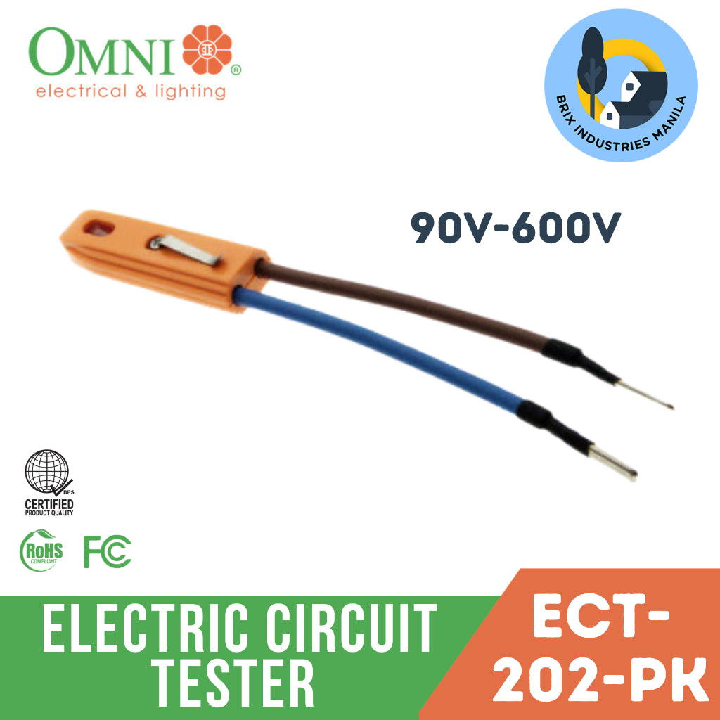 Omni Electric Circuit Tester 90V-600V~ ECT-202-PK