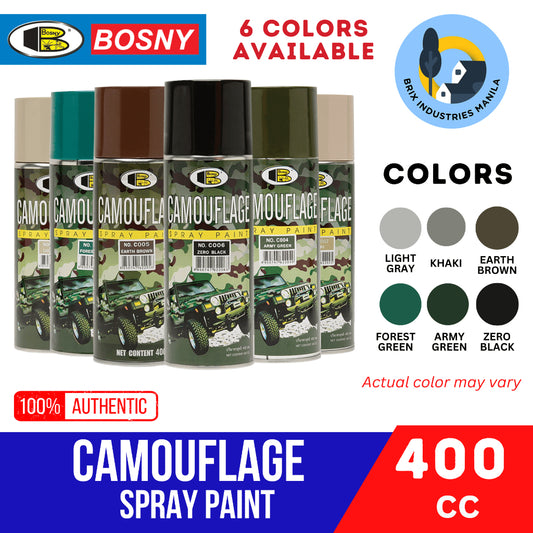 Bosny Dealer "Camouflage" Non-Reflective Nature Color Spray Paints