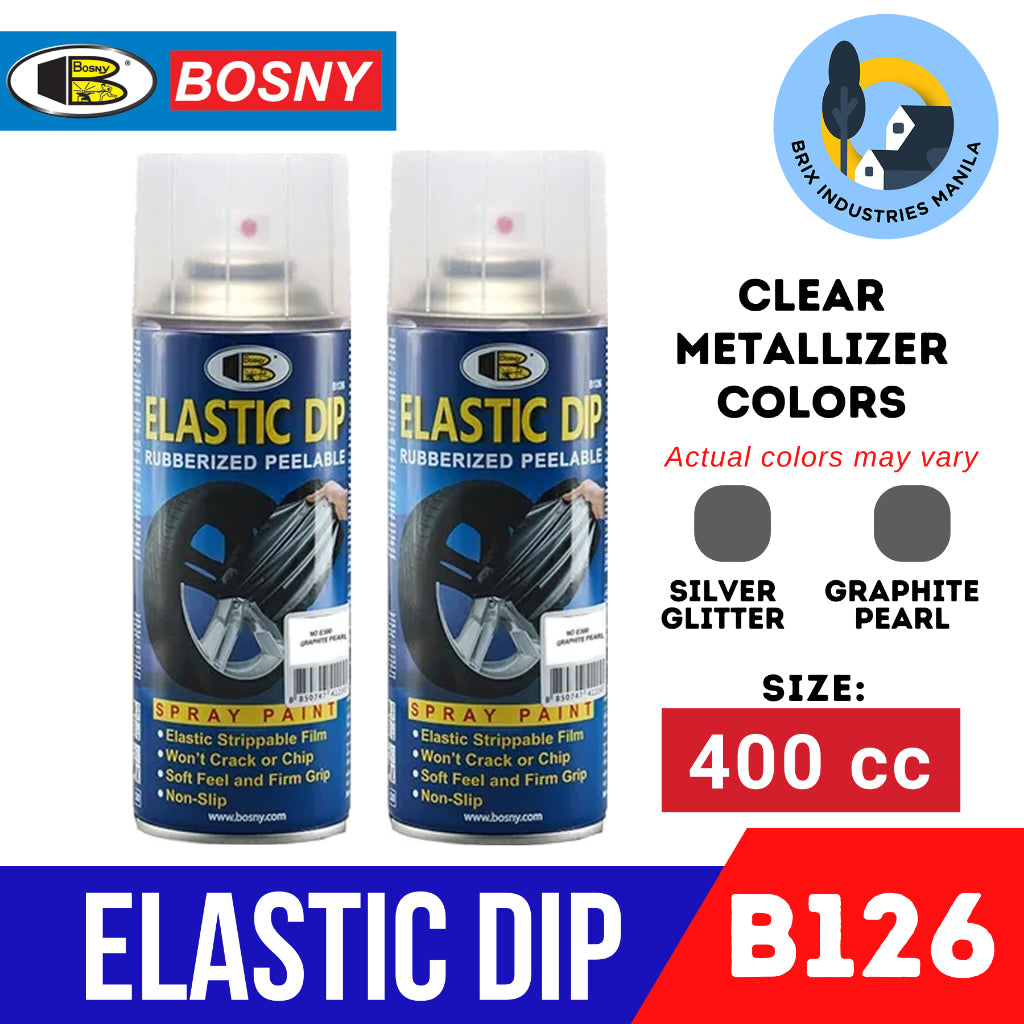 Bosny Elastic Dip Rubberized Peelable Spray Paint Elastidip Won't Crack and Non-Slip