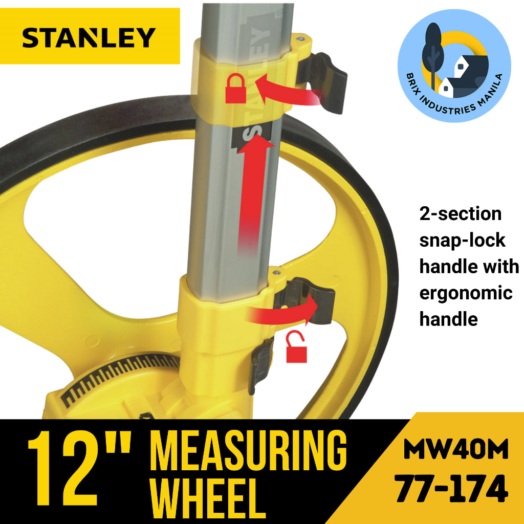 Stanley Measuring Wheel MW40M 318mm 1-77-174 Walking Measure
