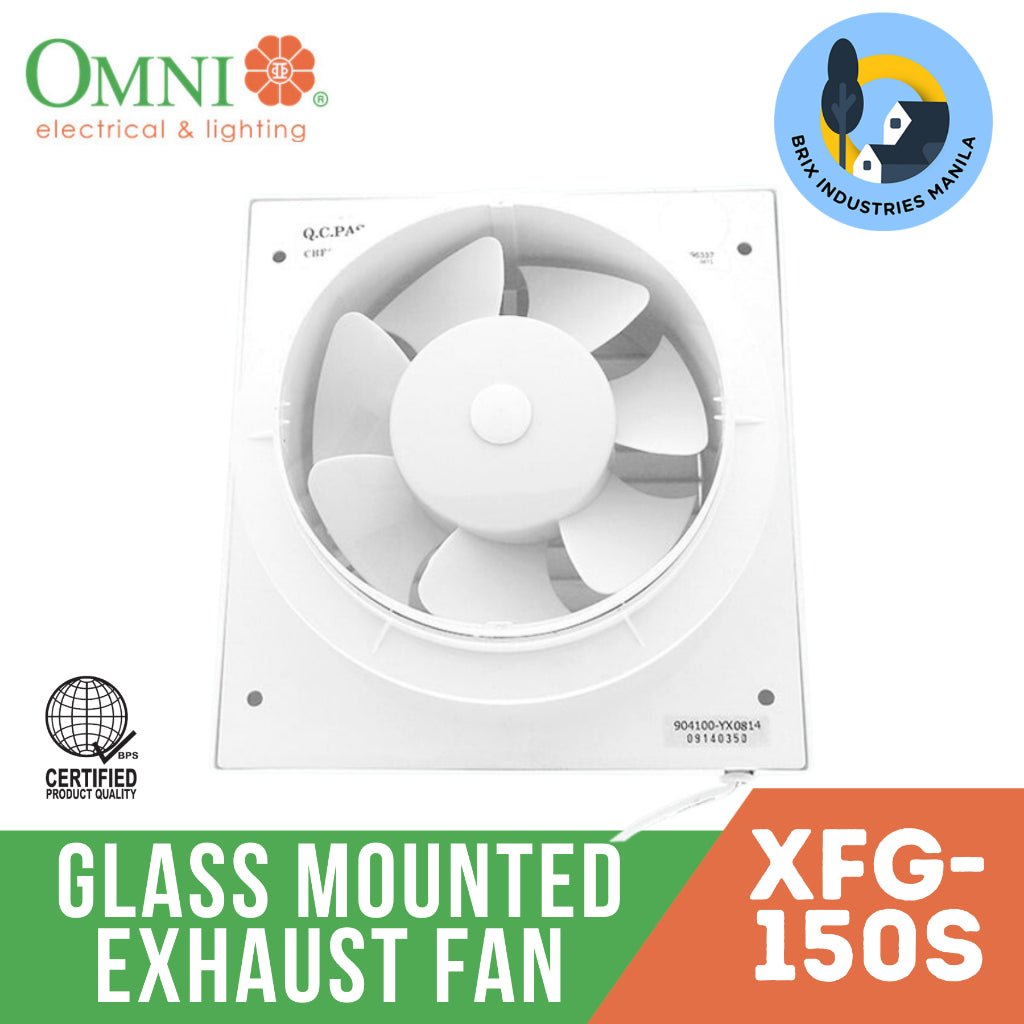 Omni Glass Mounted Exhaust Fan 6" #XFG-150S 6 inches