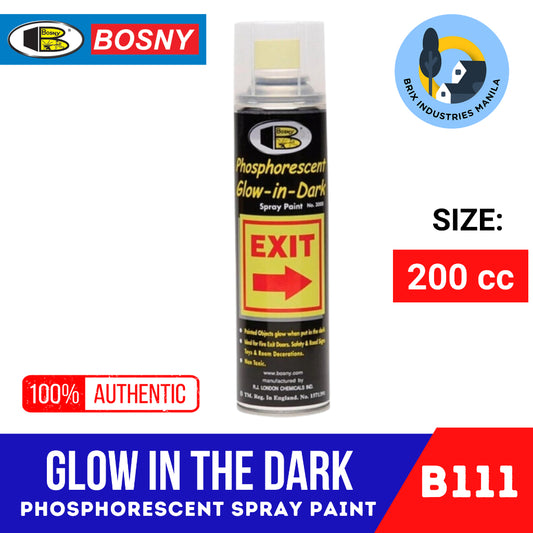 Bosny Phosphorescent Glow-In-Dark Spray Paint No. 3000 B111