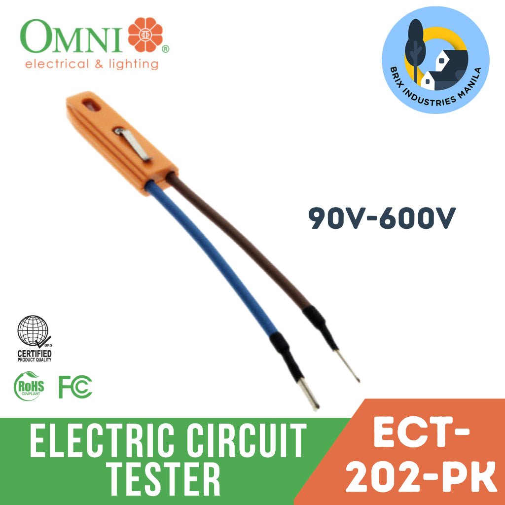Omni Electric Circuit Tester 90V-600V~ ECT-202-PK