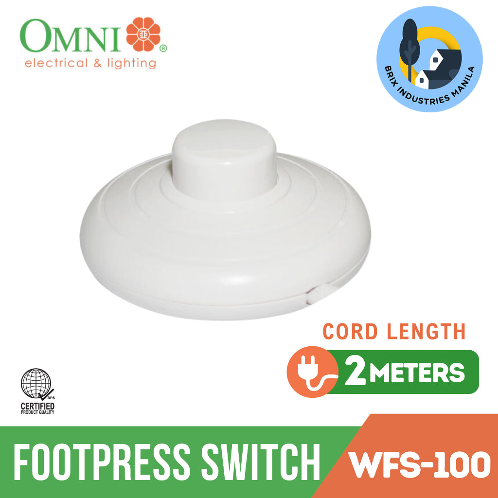 Omni Footpress Switch #WFS-100 Foot-Press Extension Cord