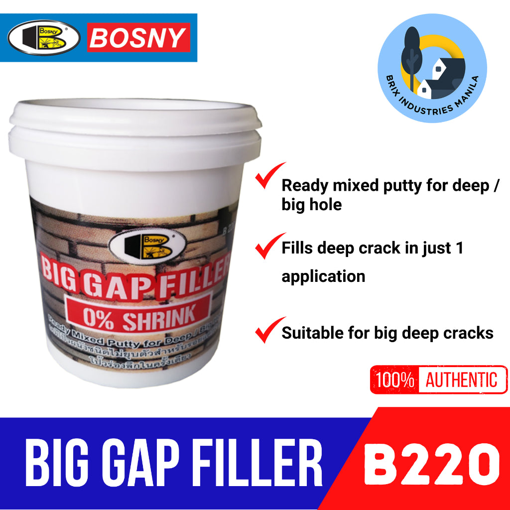 Bosny Big Gap Filler 300ml B220 Ready Mixed Putty for Deep / Big Hole