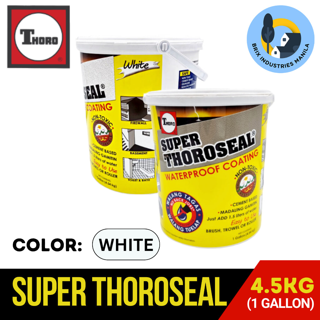 Super Thoroseal Gray or White 4.54kg (Gallon) Waterproof Coating