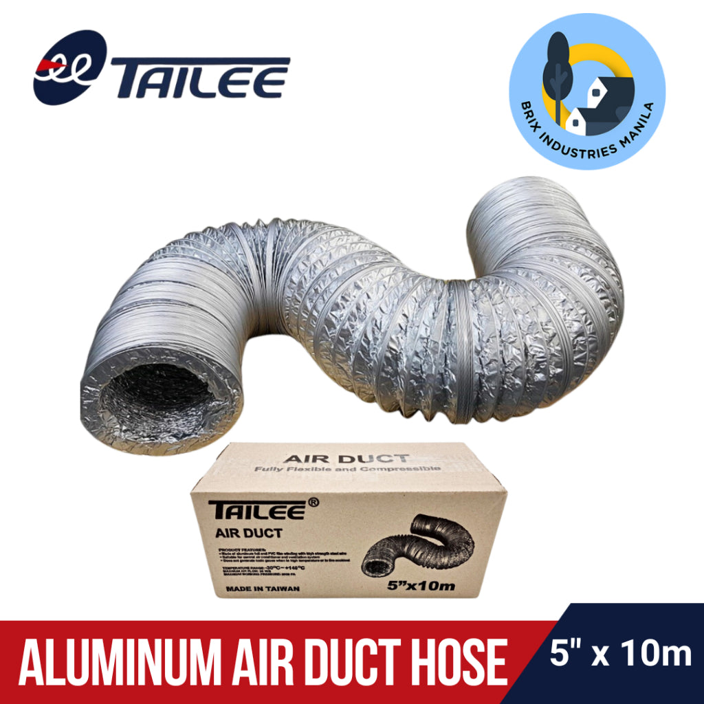 Tailee Aluminum Air Duct Hose All Sizes Available Length Fully Flexible and Compressible